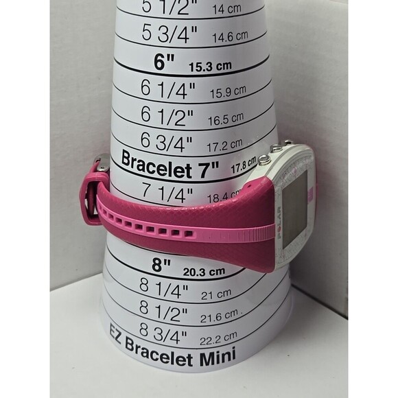Polar FT4 Pink White Heart Rate Monitor Fitness Watch Tested Working New Battery - Picture 8 of 11